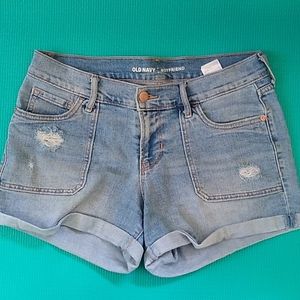 Denim shorts